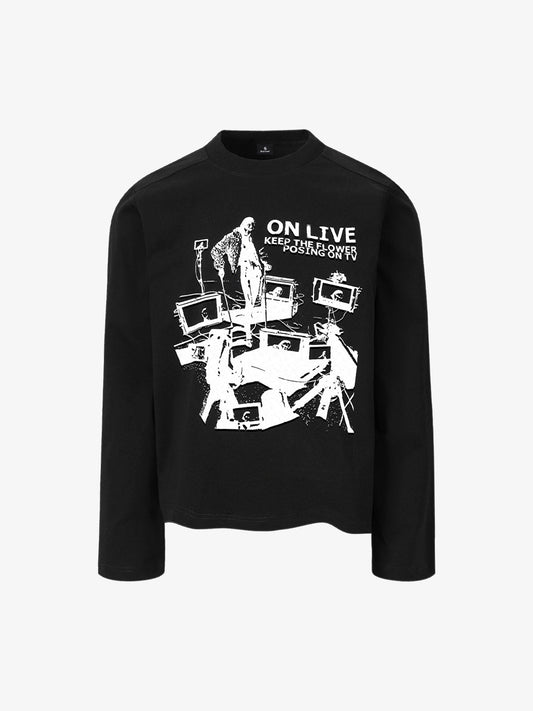 Stylish Graphic Print Long Sleeve T-Shirt for Men