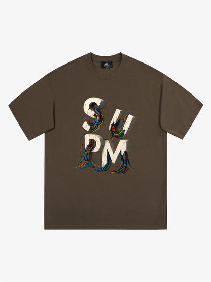 supm cable graphic T-shirt
