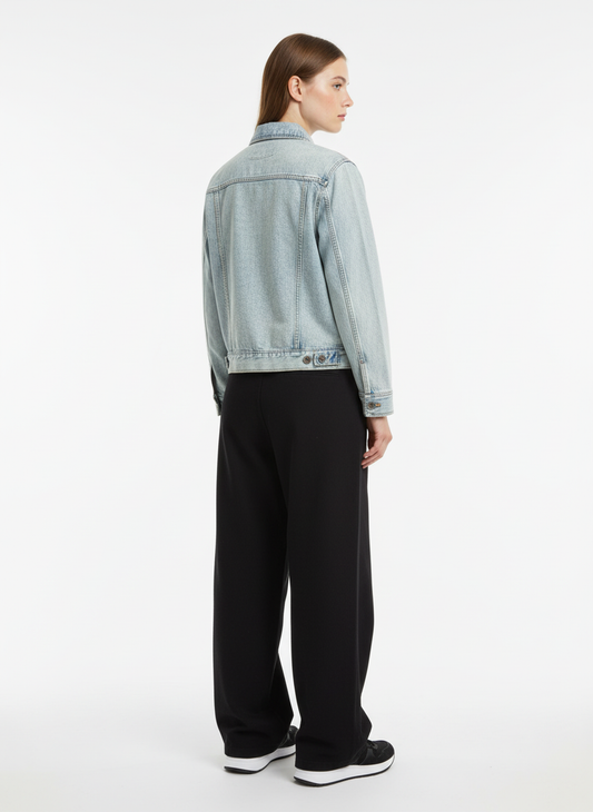 Vintage Light Wash Workwear Denim Jacket