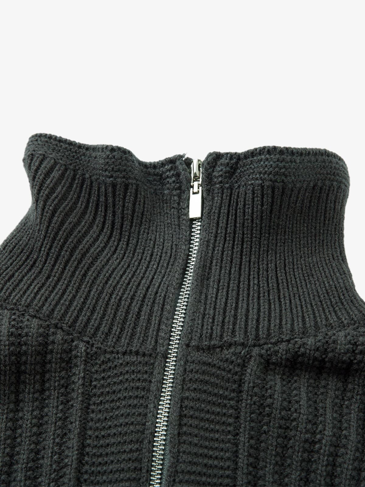 Men's Ribbed Half-Zip Sweater - Stylish and Cozy for Everyday Wear