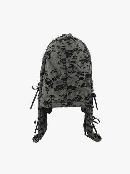 Elegant Lace Bonnet with Adjustable Ties for Versatile Styling