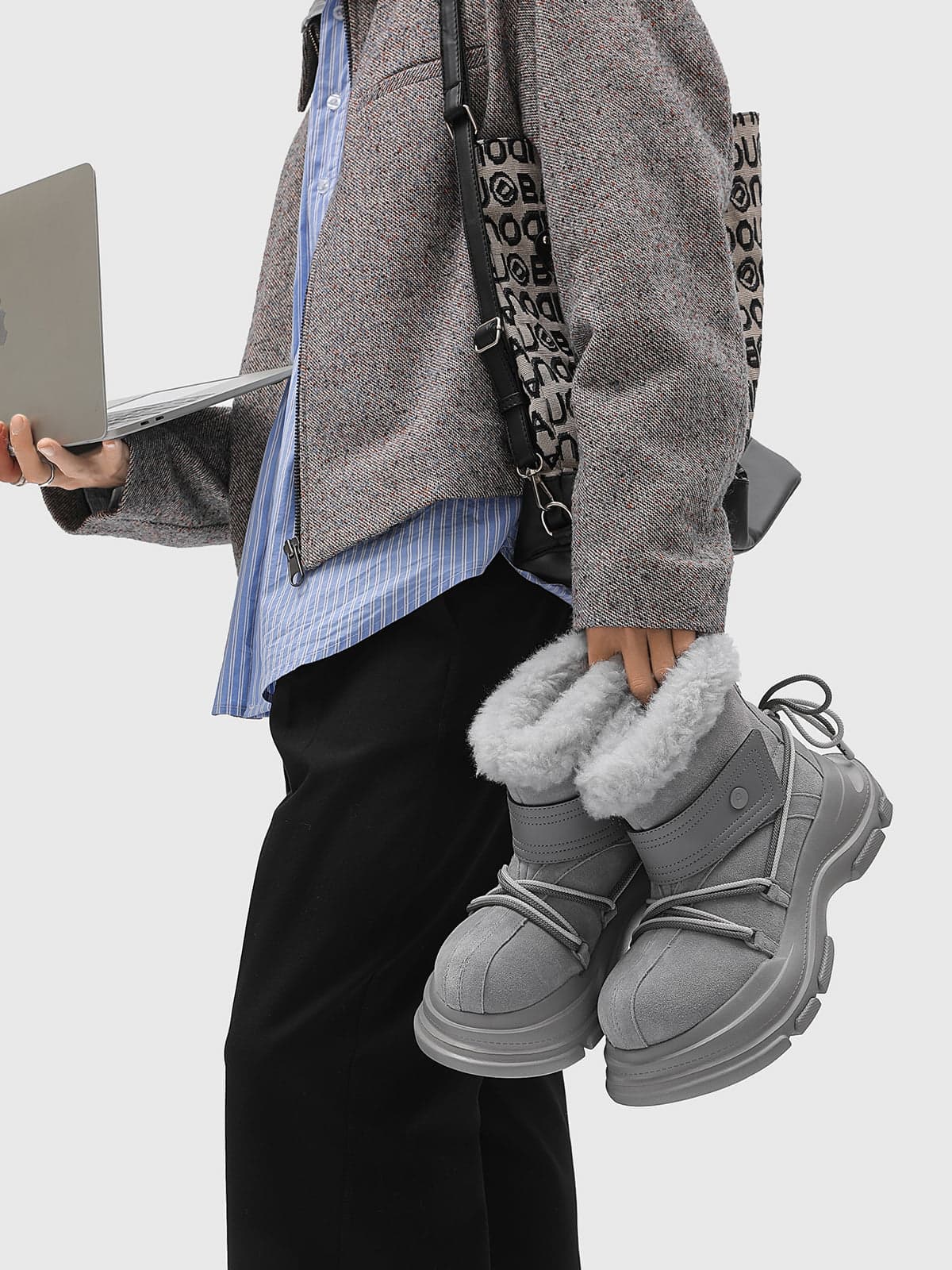 White Low-top Sneakers with Perforated Design for Casual Wear