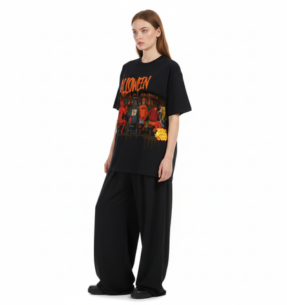Streetwear Halloween Pub Party Gathering T-Shirt