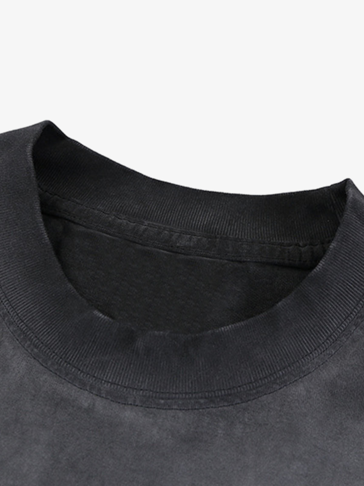 Vintage Gradient Spray Letter Print T-shirt