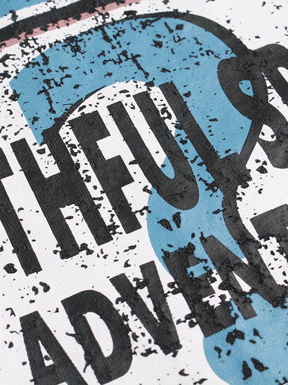 Letter Graphic Crew-Neck T-Shirt