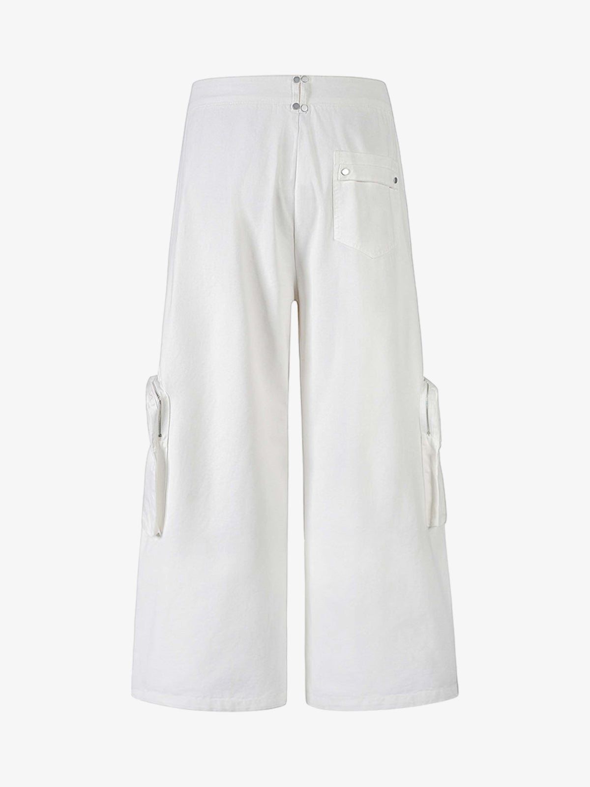 Street Metal Stud Zipper Multi-Pocket Workwear Casual Pants