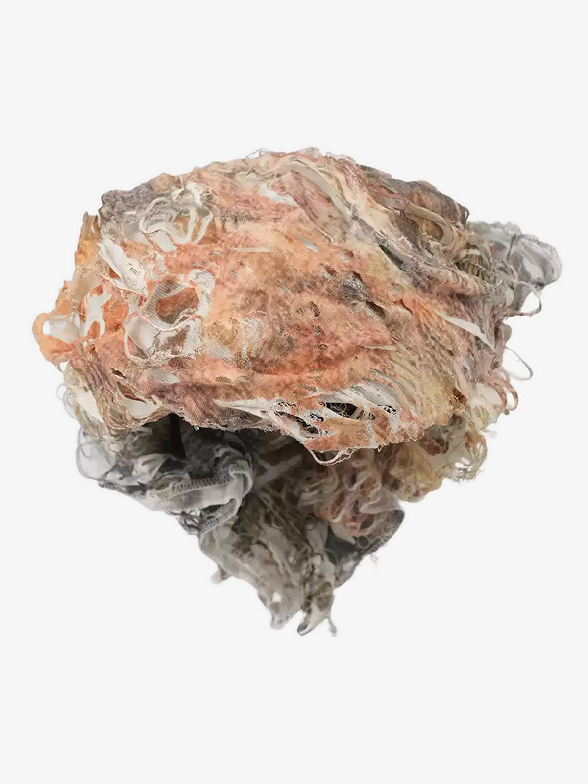 Distressed Denim Scarf with Unique Frayed Edges