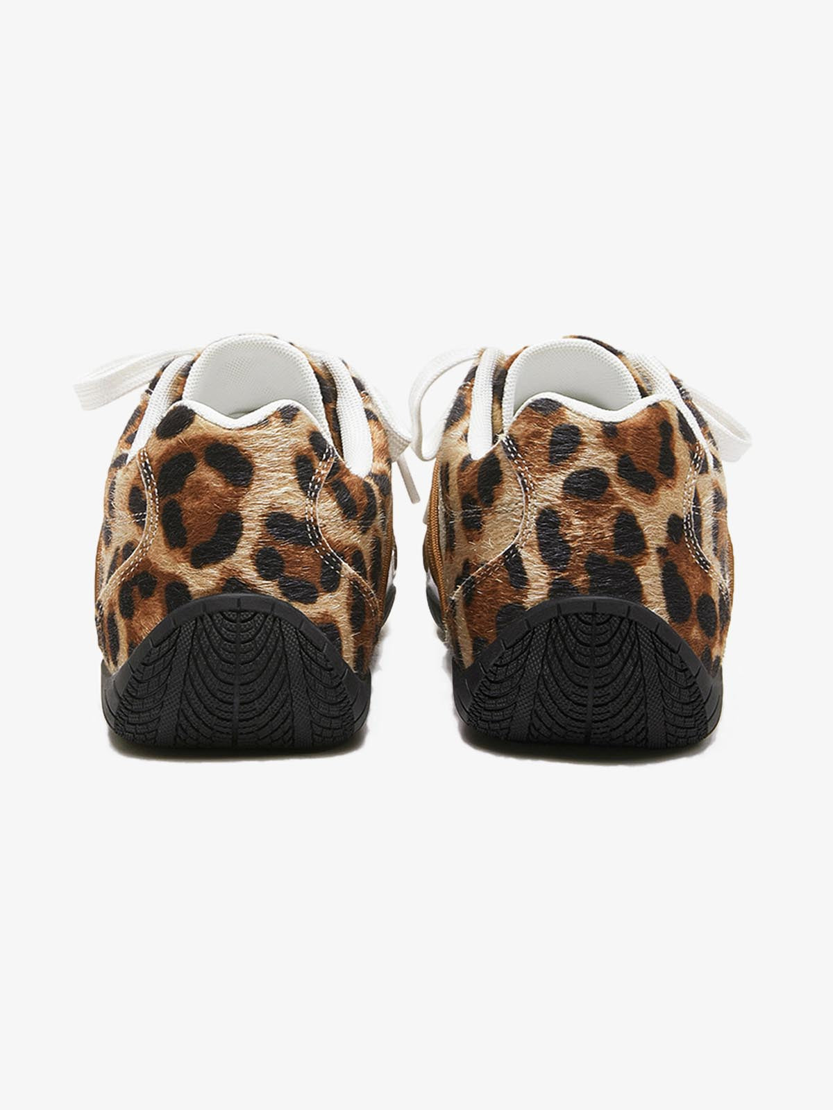 Leopard Print Racing Training Sneakers
