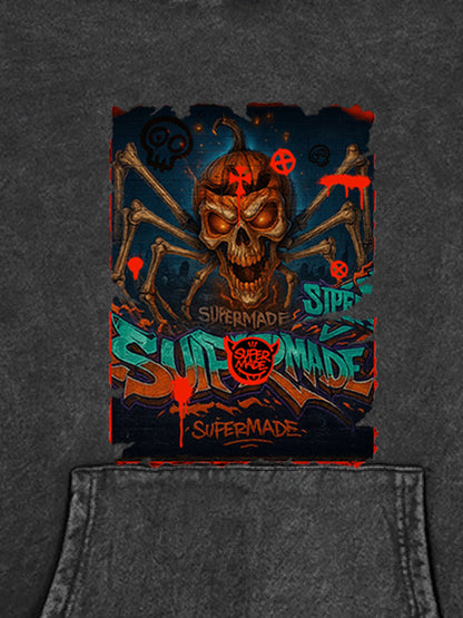 Bloody Dark Skull Spider Hoodie