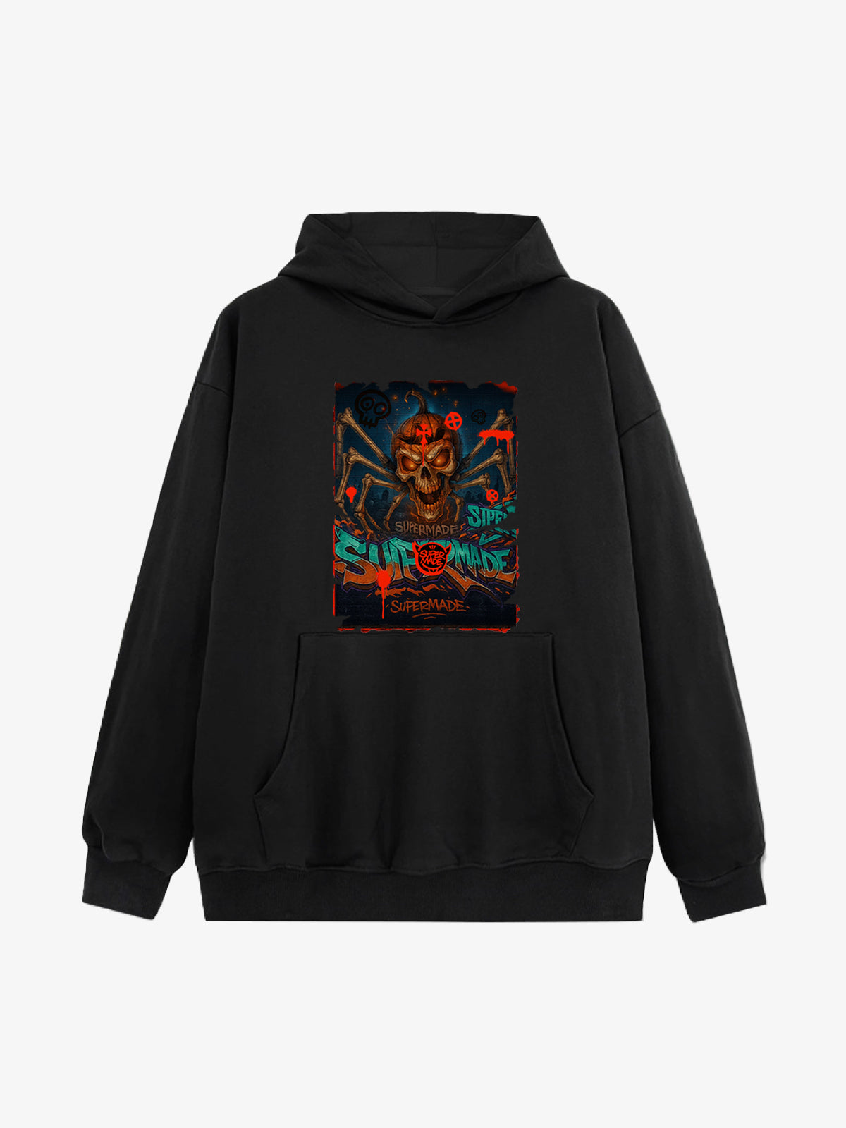 Bloody Dark Skull Spider Hoodie