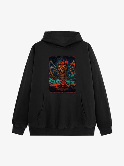Bloody Dark Skull Spider Hoodie