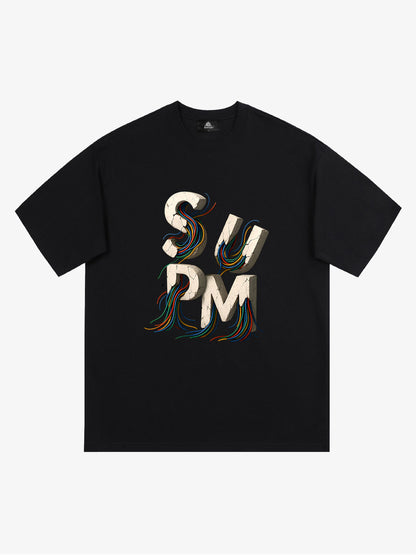 supm cable graphic T-shirt