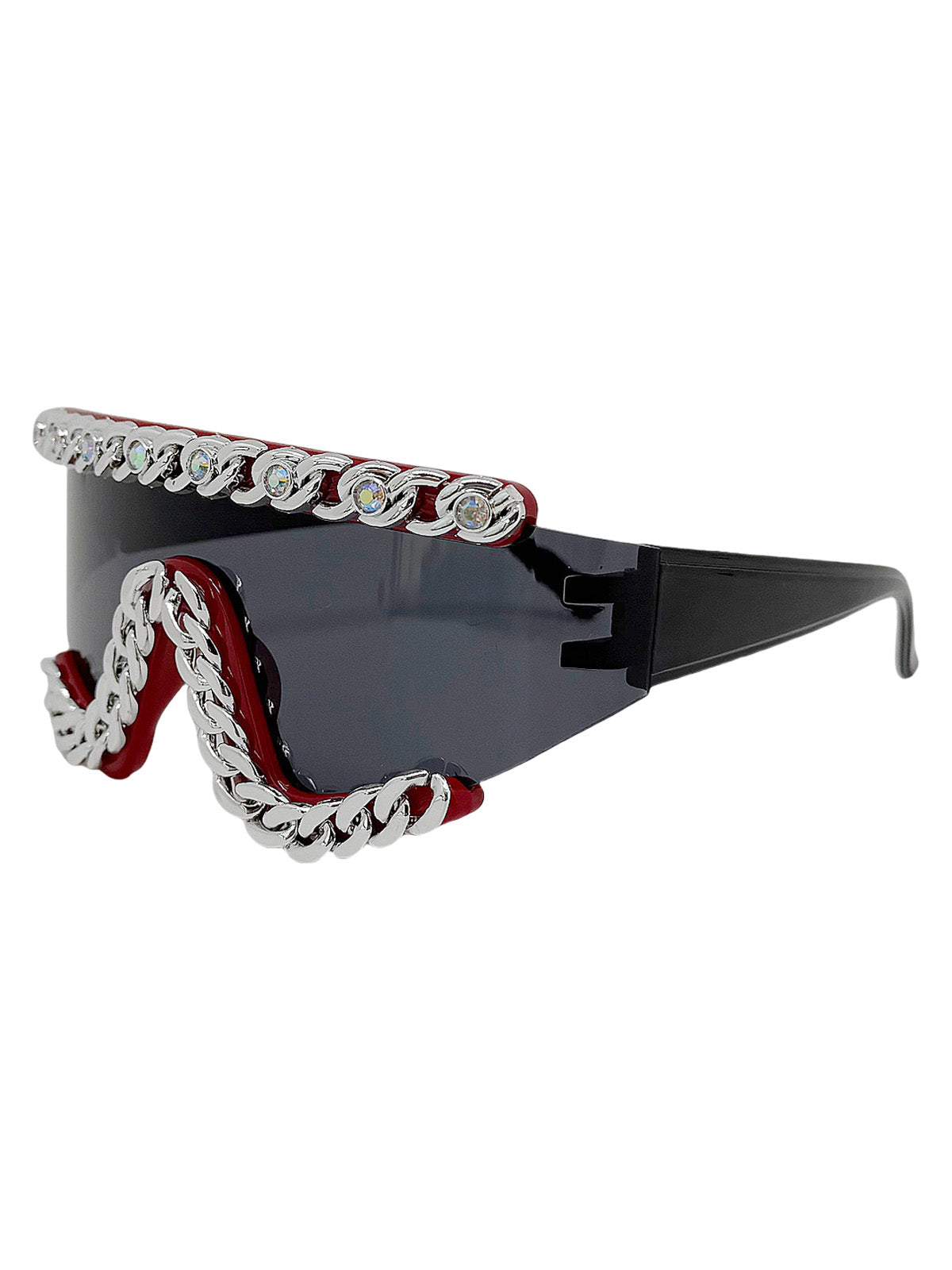 Chain-Embellished Sunglasses