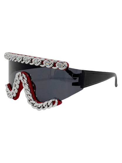 Chain-Embellished Sunglasses