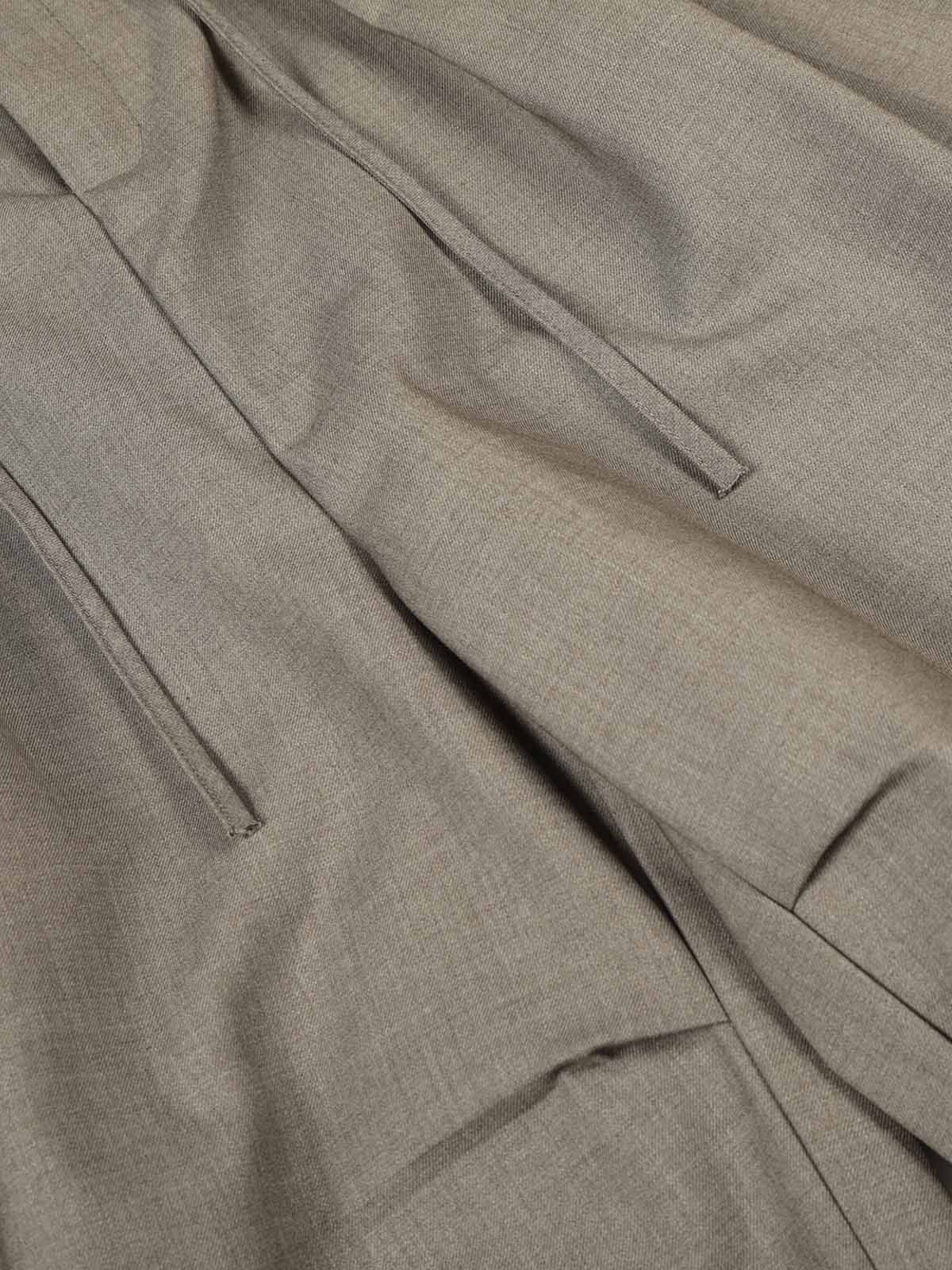 Pleated Drawstring Scimitar Track Pants