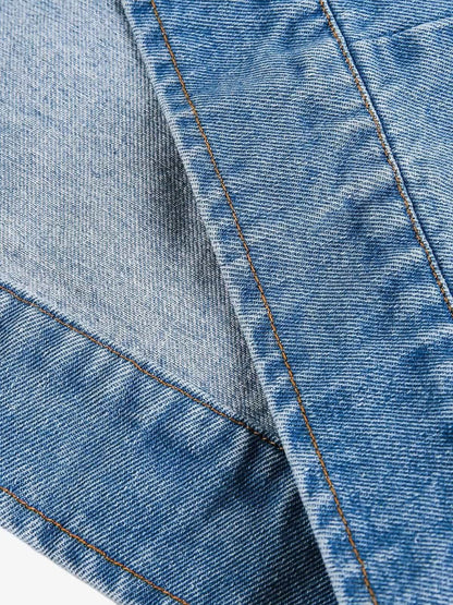 Embroidered Floral Denim Jacket - Perfect for Spring and Casual Outings