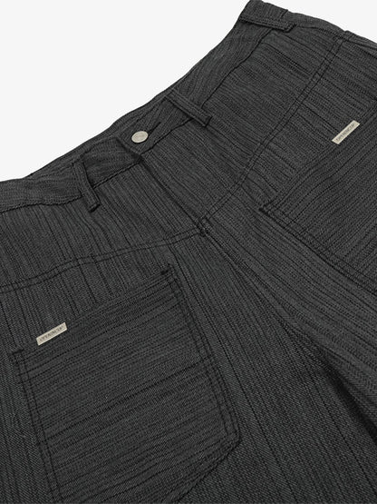 High-Waisted Wide-Leg Trousers with Vertical Stripes for Modern Style