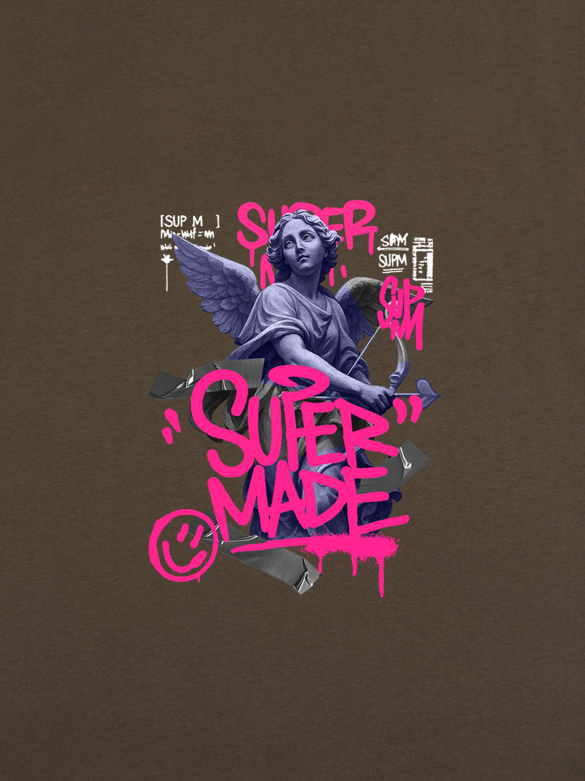 Street Lucky Angel graphic design T-shirt