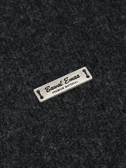 Stylish Half-Zip Knit Sweater for Men - Perfect for Casual and Outdoor Wear