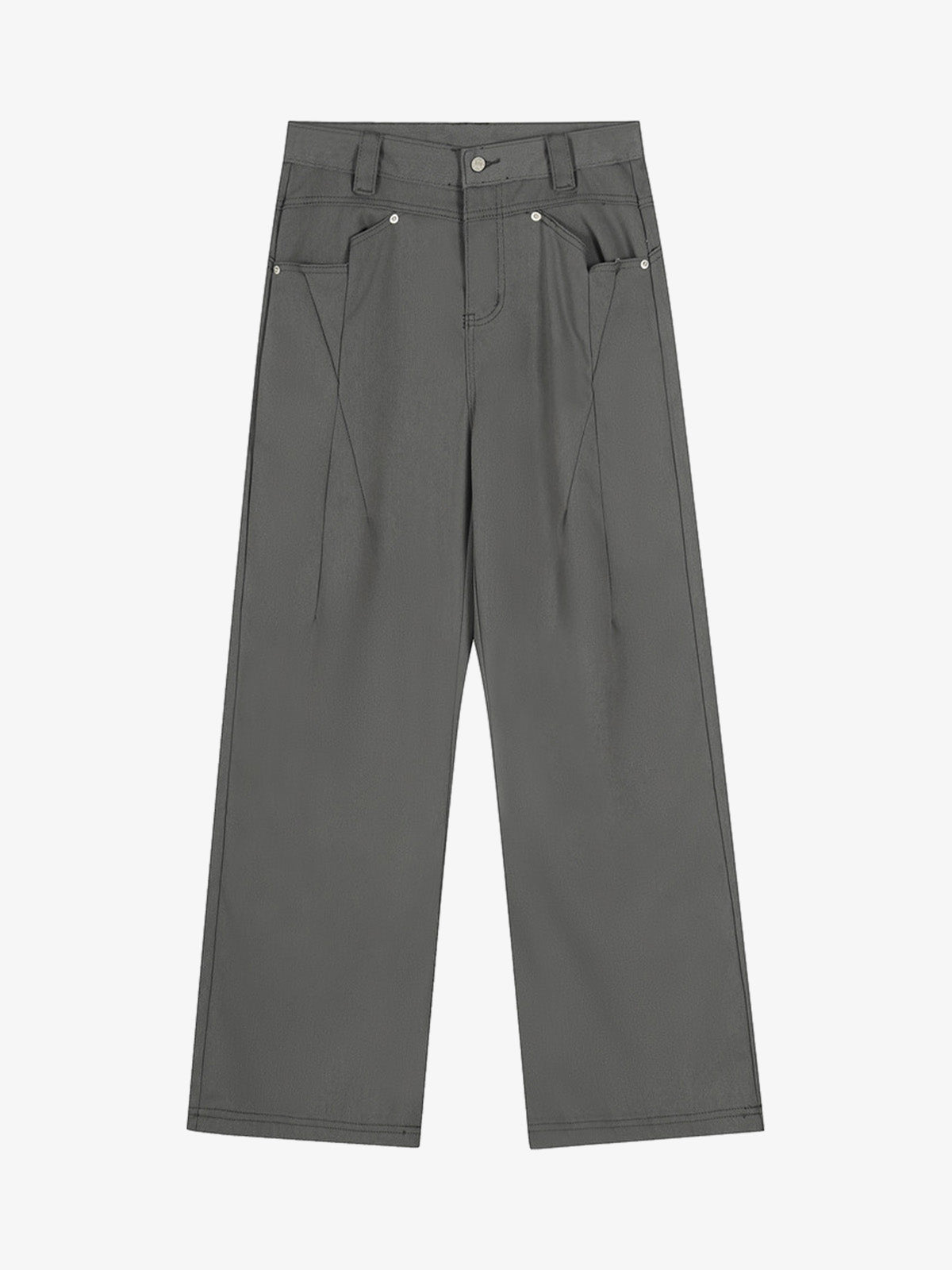 High-Waisted Wide Leg Trousers with Pleated Design for Modern Style