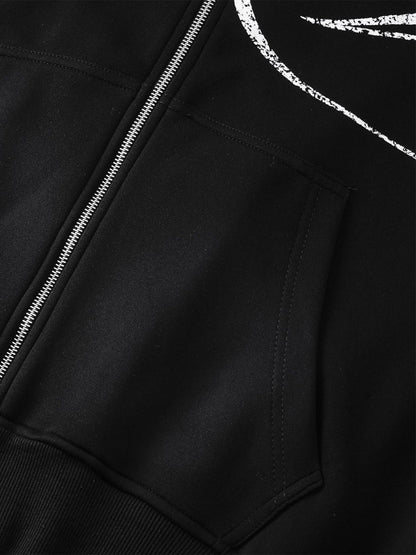 Skull Pattern Knit Sweater for Bold Fashion Statements