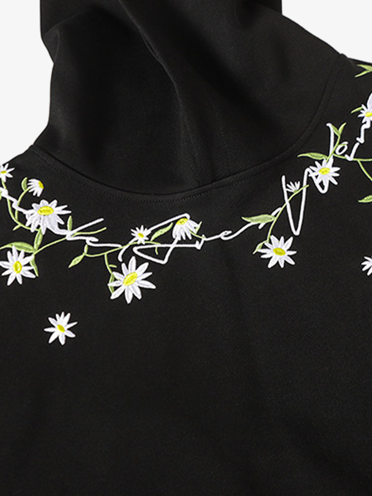 Floral Embroidered Hoodie for Men and Women - Trendy and High-Quality Design