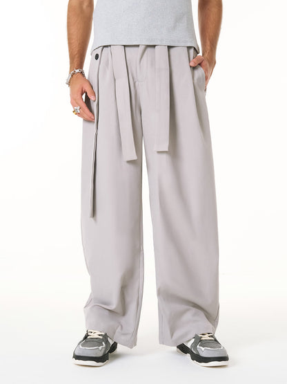 Pleated Belted Machete Track Pants