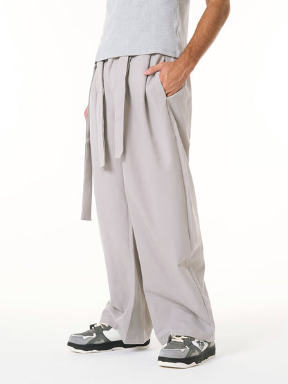 Pleated Belted Machete Track Pants