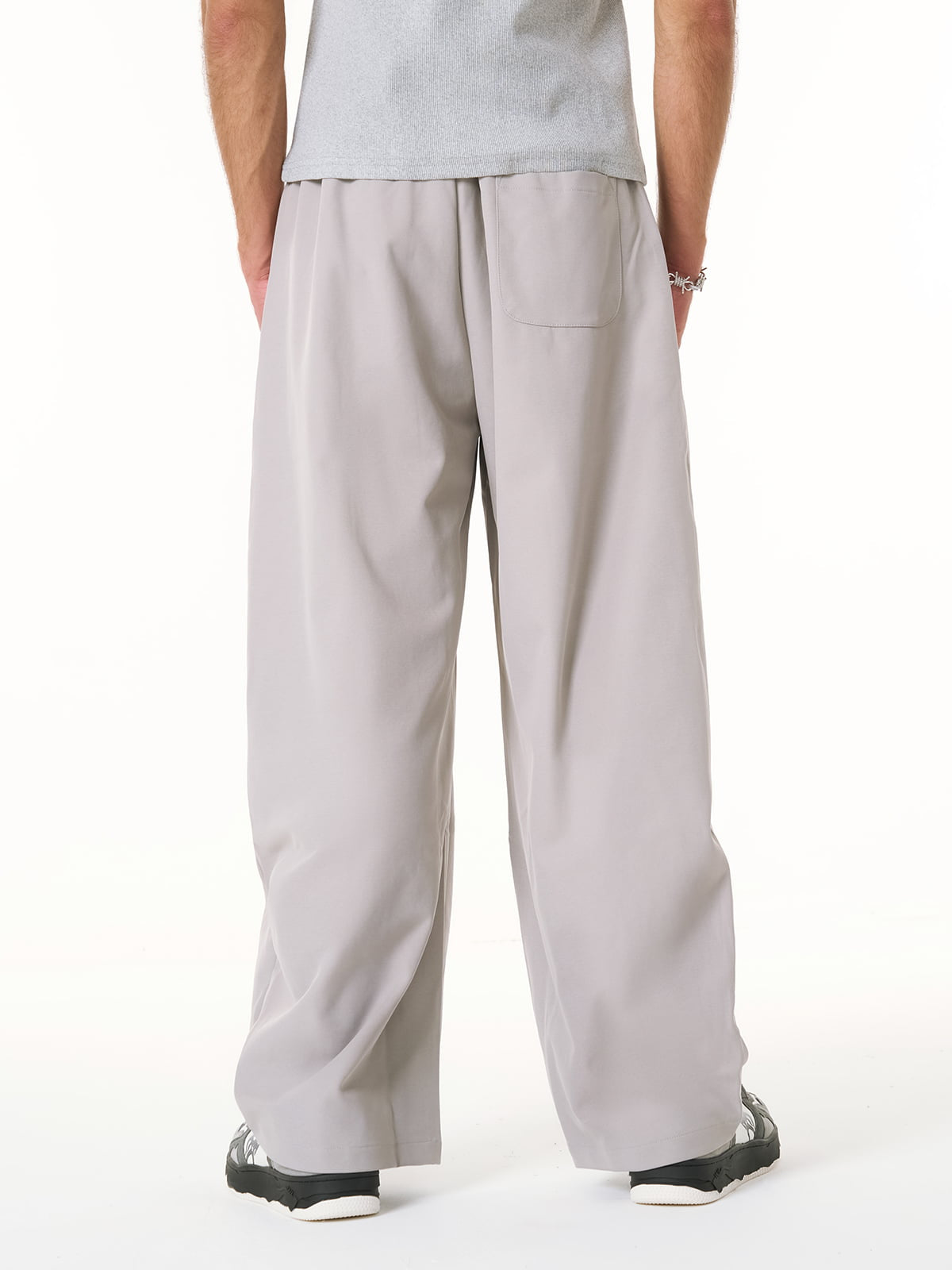 Pleated Belted Machete Track Pants