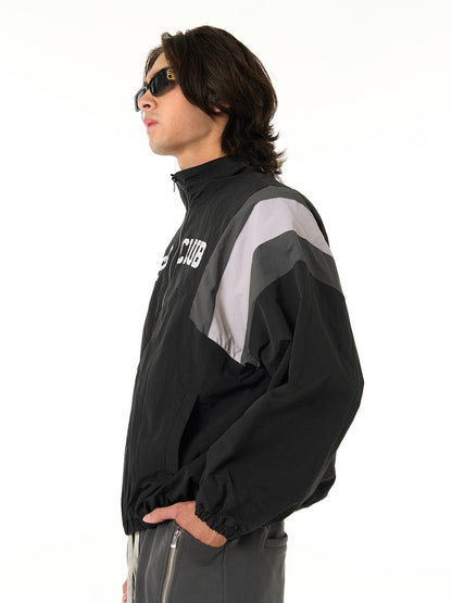 Thesupermade Patchwork Contrasting Windbreaker Jacket