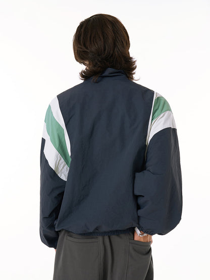 Thesupermade Patchwork Contrasting Windbreaker Jacket