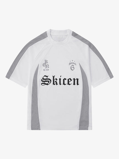 Thesupermade Gothic Font Jersey Street Rap T-Shirt