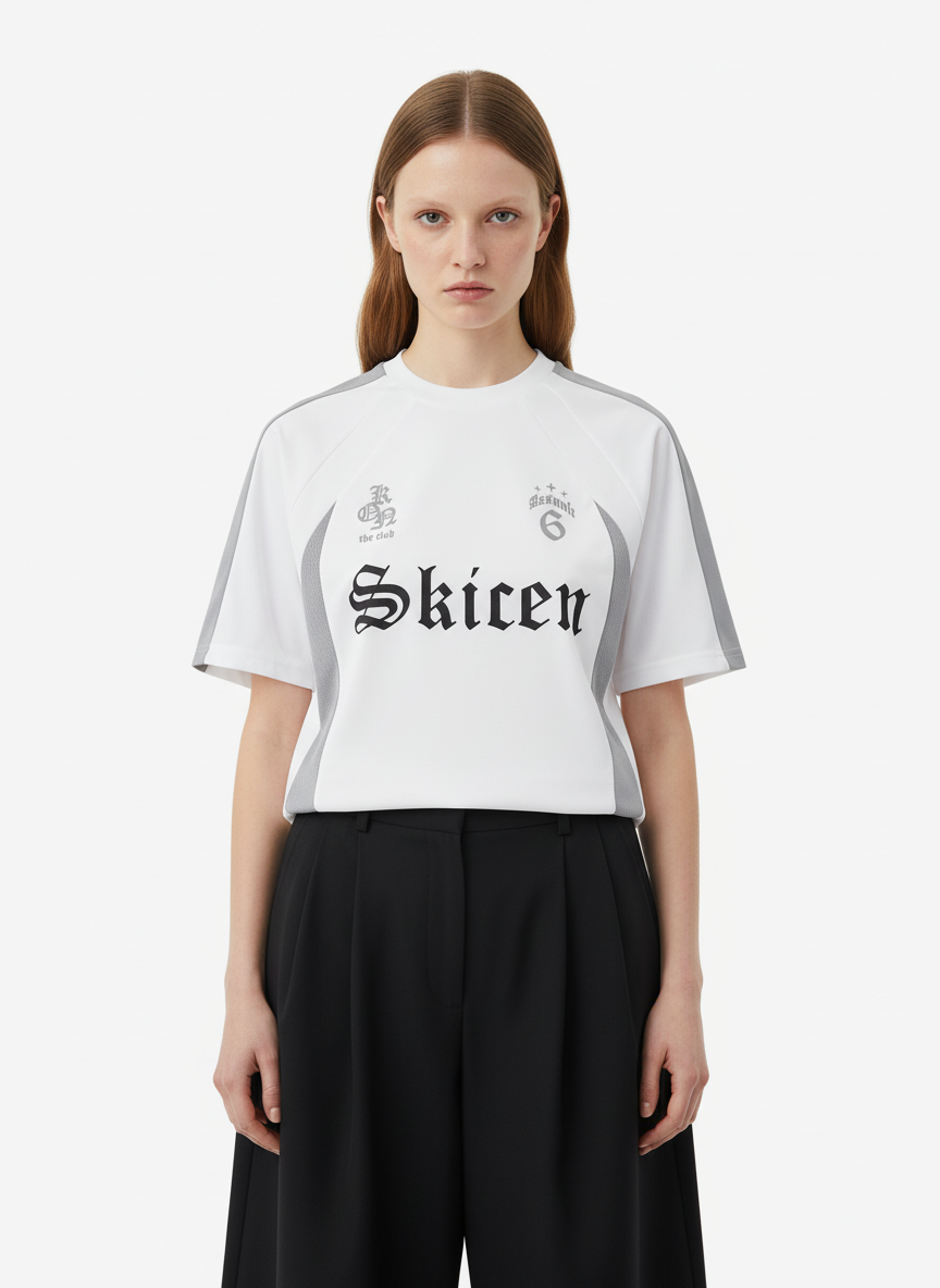 Thesupermade Gothic Font Jersey Street Rap T-Shirt