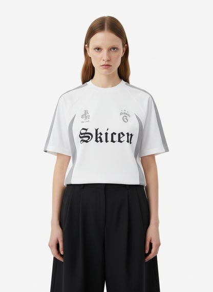 Thesupermade Gothic Font Jersey Street Rap T-Shirt