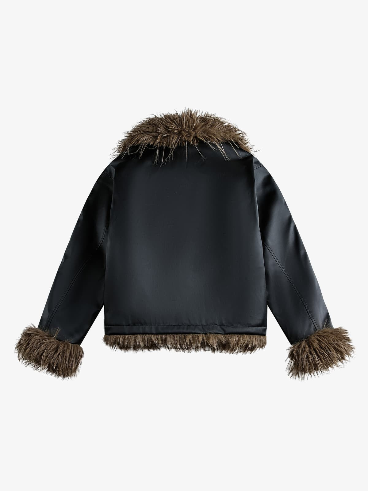 Winter-Ready Corduroy Jacket with Faux Fur Trim for Men