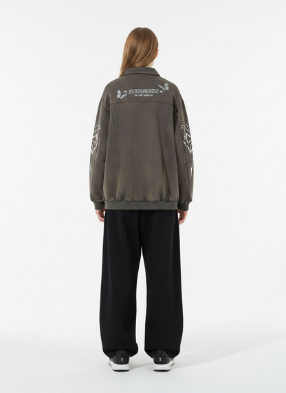 Punk Gothic Butterfly Graphic Streetwear Jacket