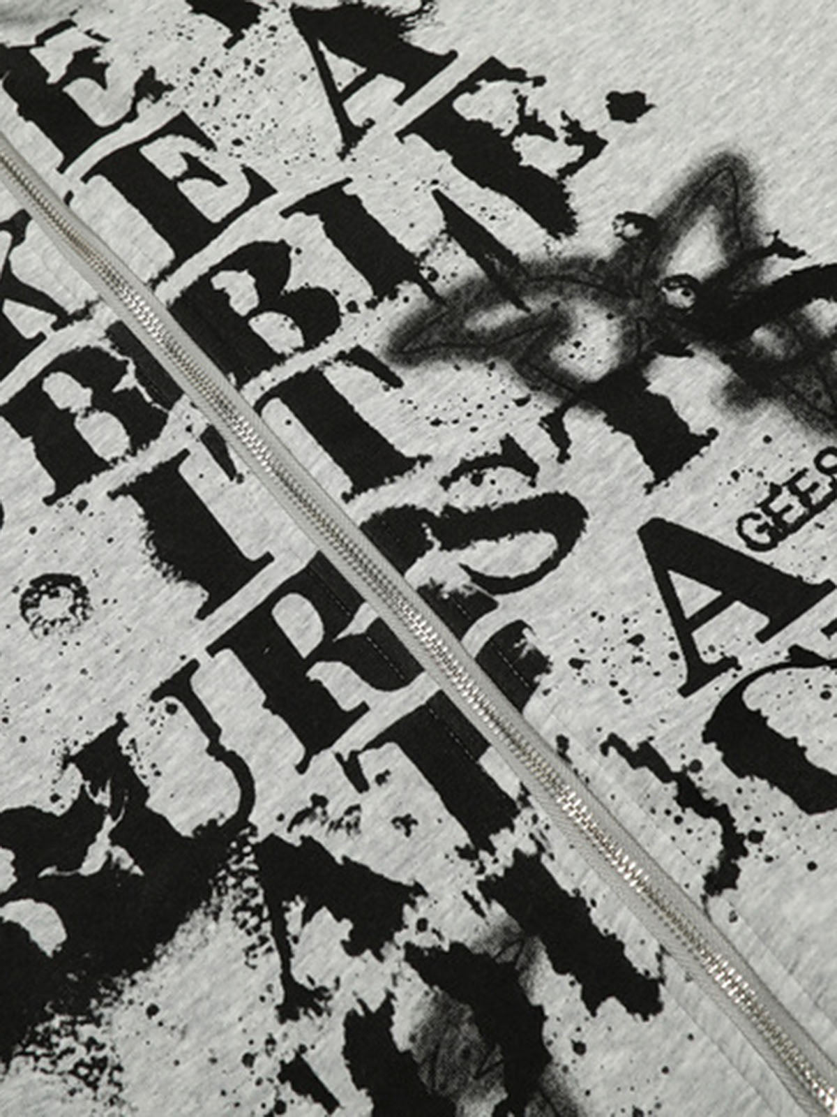 Stylish Graphic Hooded Jacket with Faux Fur Trim - Perfect for Casual and Trendy Looks