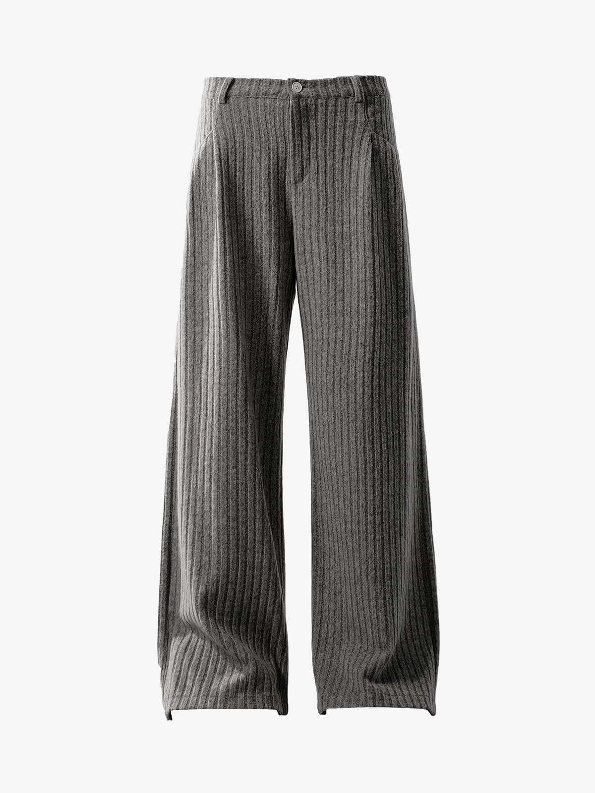 Wide-Leg Striped Trousers for Modern Elegance