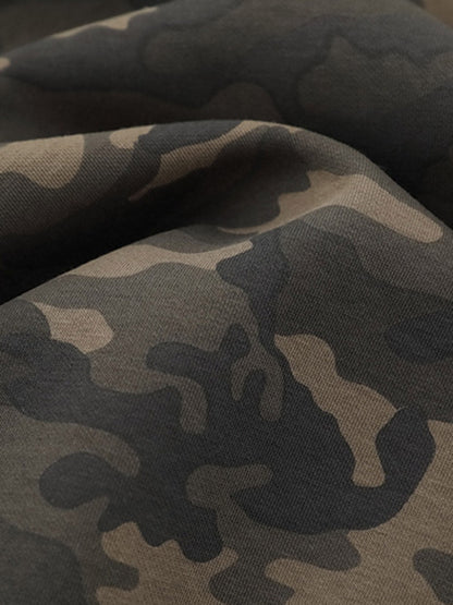 Camouflage Hooded Jacket with Faux Fur Trim - Perfect for Winter Outdoors