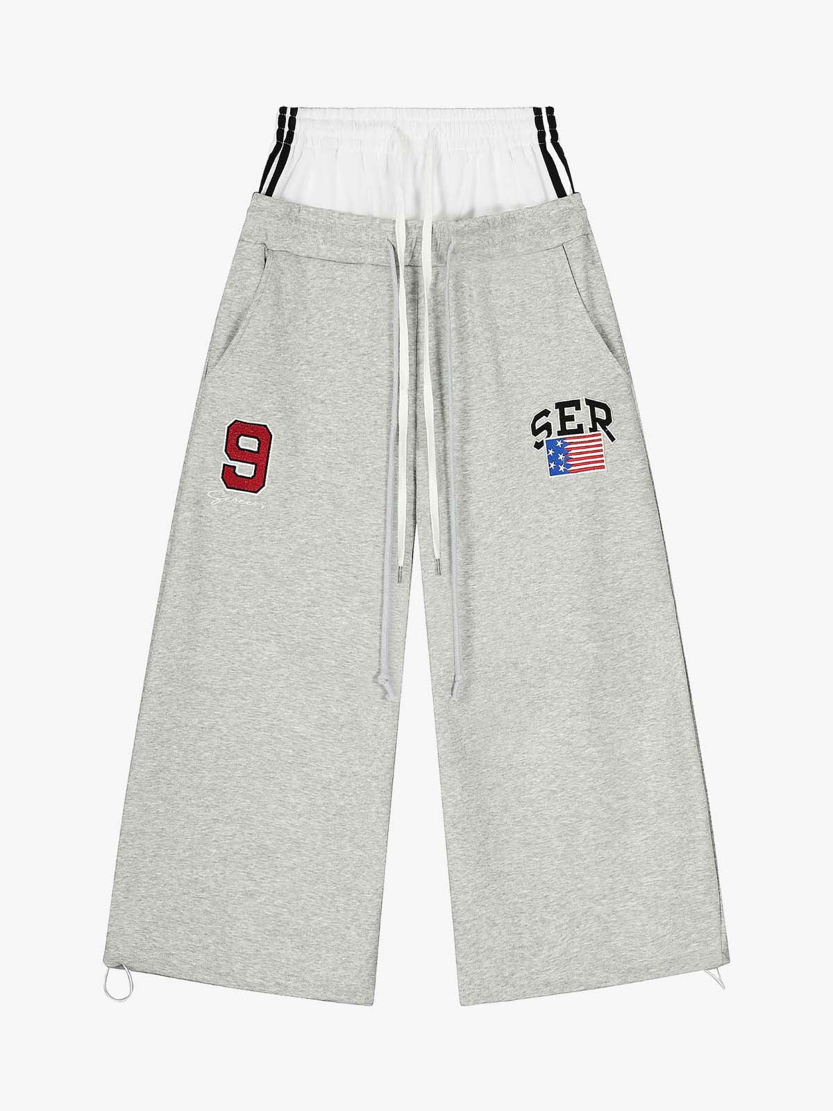 Stylish Wide-Leg Trousers with Contrast Waistband for Everyday Wear