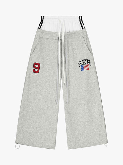 Stylish Wide-Leg Trousers with Contrast Waistband for Everyday Wear