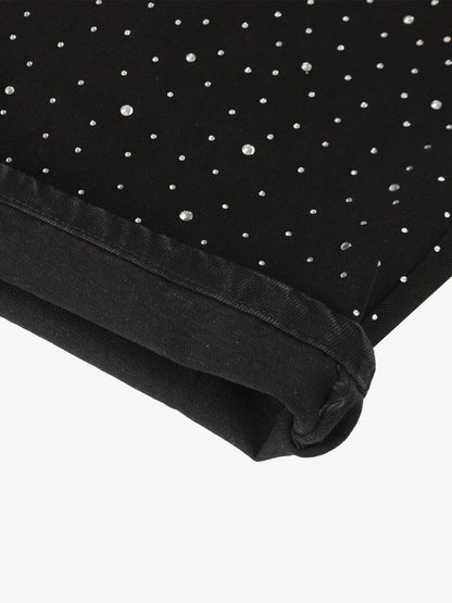 Stylish Wide-Leg Pants with Sparkling Studs for Women