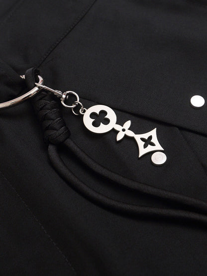 Vintage Deconstructed Pleated Shorts