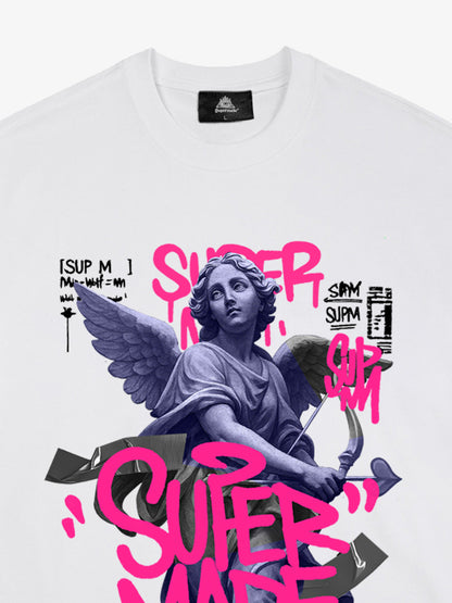 Street Lucky Angel graphic design T-shirt