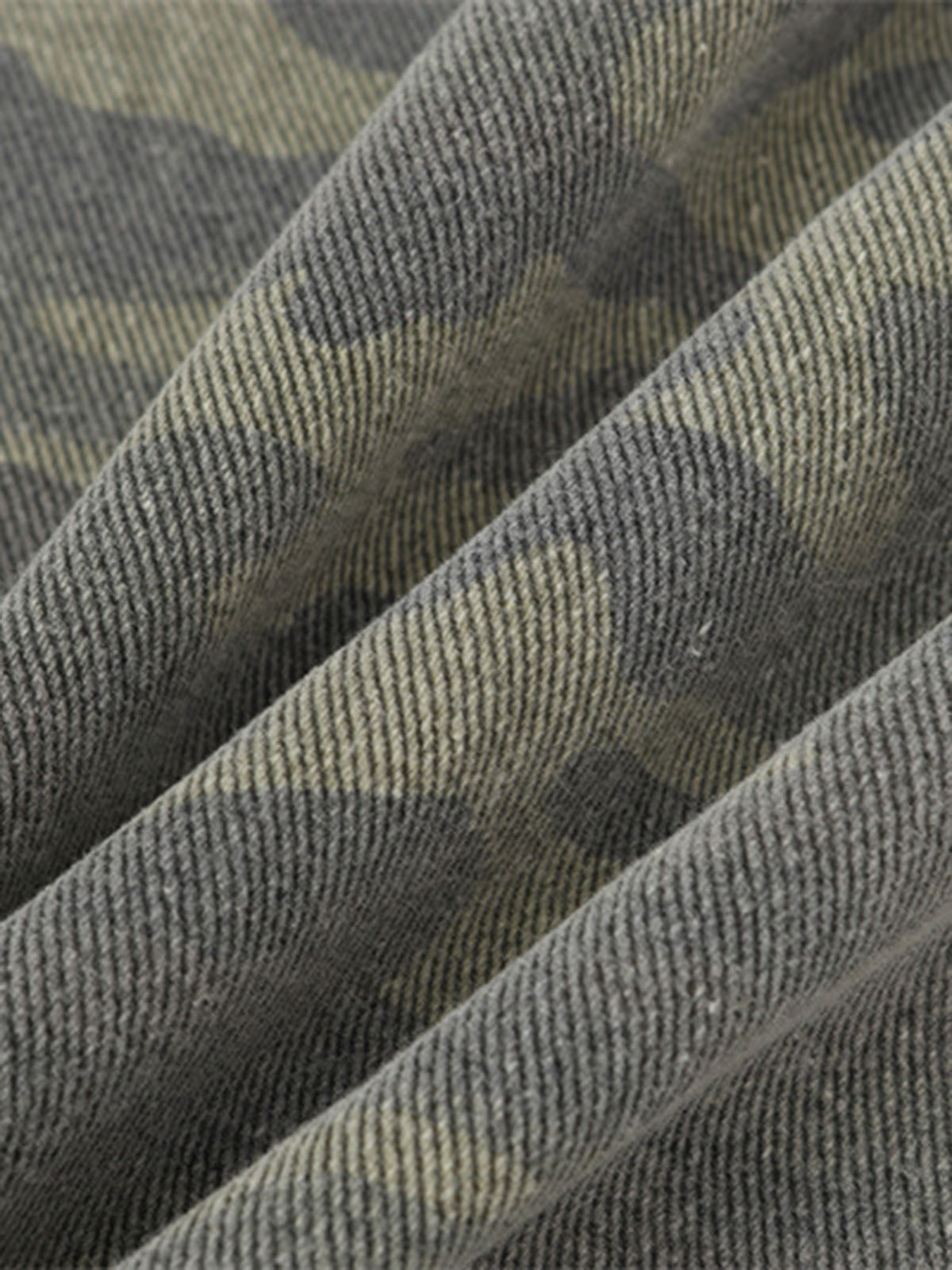 Thesupermade Camouflage Patchwork Ripped Cargo Jeans