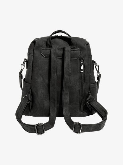 Suede Simple Dual-Use Large Capacity Backpack