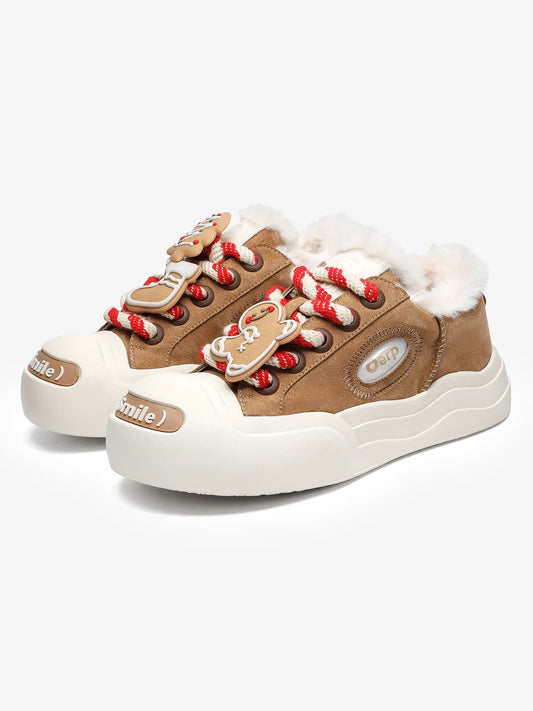 Stylish Platform Sneakers with Heart Design for Everyday Wear