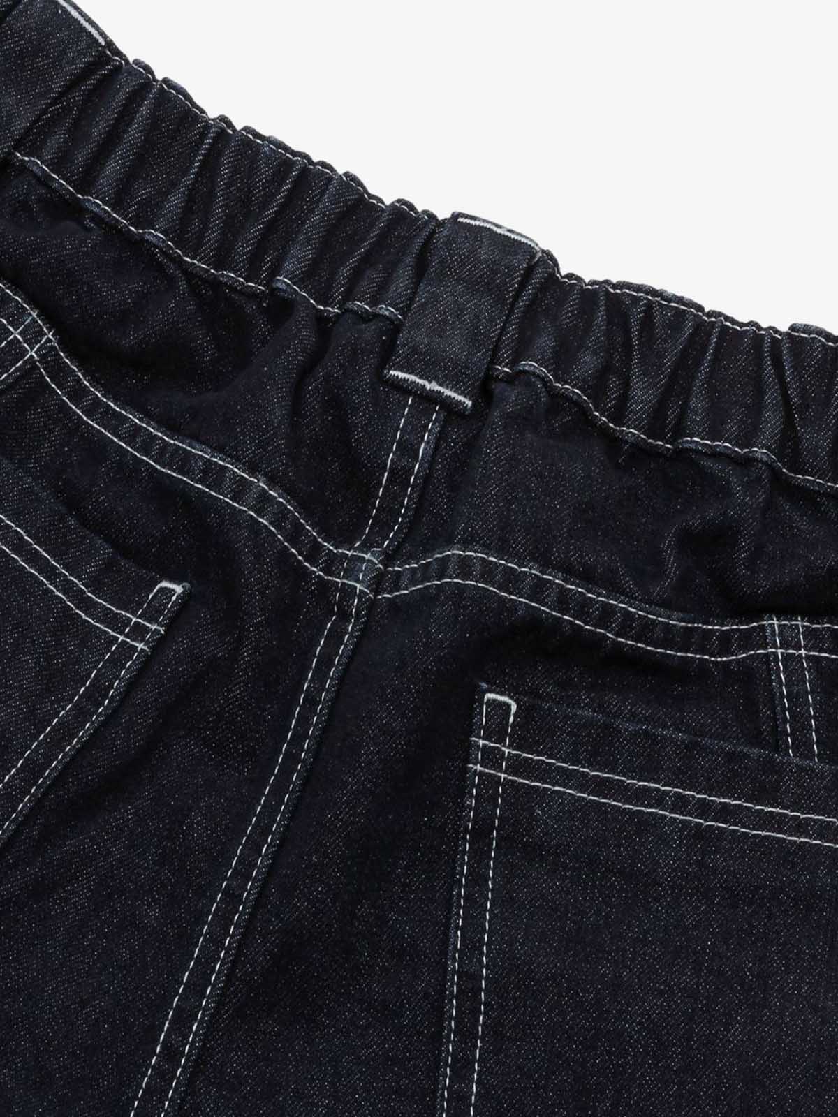 Vintage Topstitched Scimitar Jeans