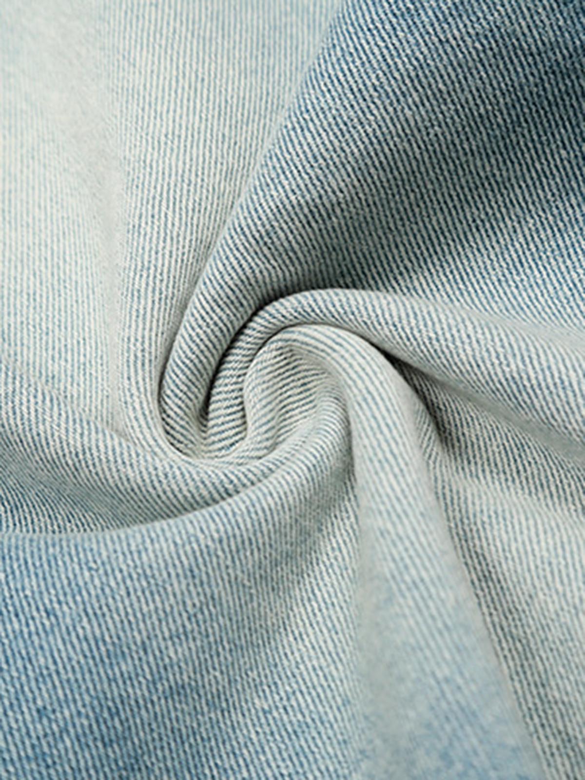 Vintage Raw Edge Cropped Jeans