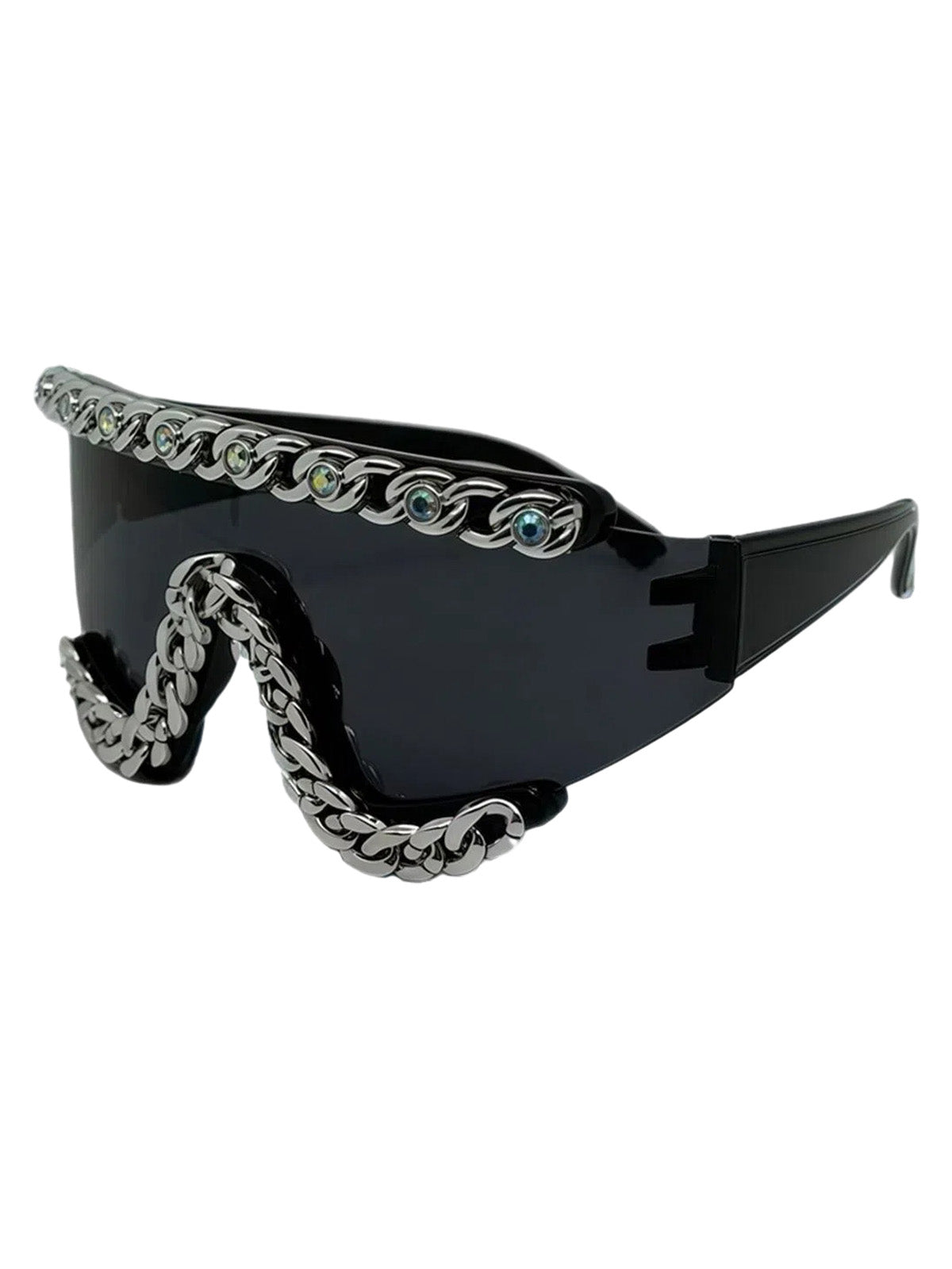 Chain-Embellished Sunglasses